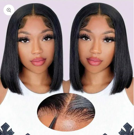 Straight Bob Wig (100 % human hair)